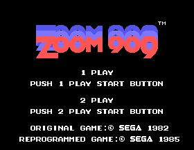 Zoom 909 Title Screen